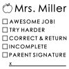 school teacher stamp