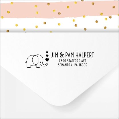 Elephant Return Address Stamp