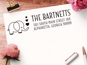 Elephant Self Inking Return Address Stamp