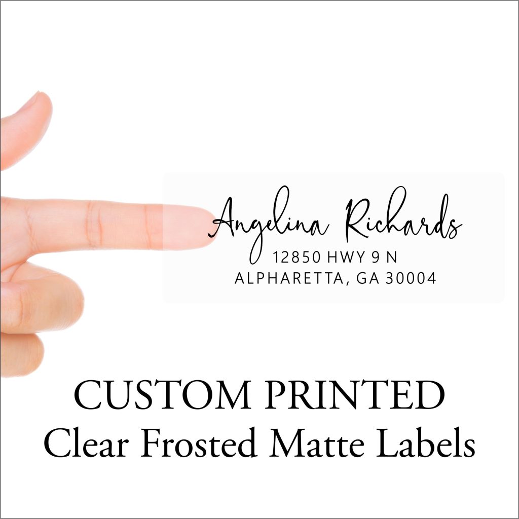 clear return address label