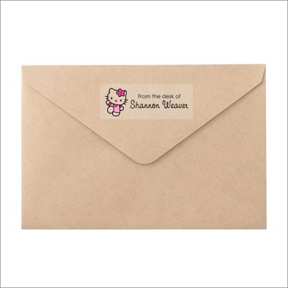 Hello Kitty Clear Return Address Label Stationery