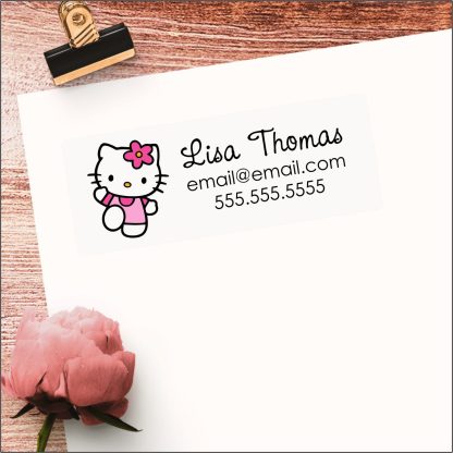 Hello Kitty Clear Return Address Labels 3