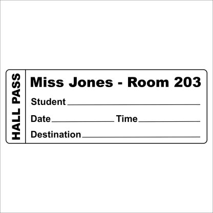 Hall Pass Stamp Square