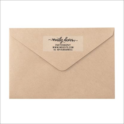 Clear Return Address Labels On Kraft Envelope