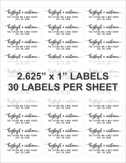 Clear Return Address Labels Sheet