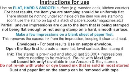 Address Stamp Self Inking Personalized Return Address Stamper Custom Self Ink Rubber Stamp 4 Lines Pre Inked With Bl B09s8bfss2 8