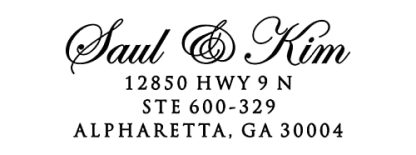 Address Stamp Self Inking Return Address Stamper Custom Personalized Pre Inked With Black Ink Edwardian Script 4 Li B0b6s1f2cz 3