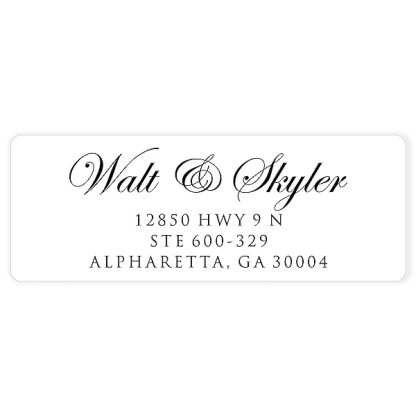 Clear Return Address Labels For Envelopes Custom Printed Matte Frosted Transparent Address Label Stickers 5 Sheets B0b6s12r1d 2