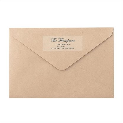 Clear Return Address Labels For Envelopes Custom Printed Matte Frosted Transparent Address Label Stickers 5 Sheets B0b6s12r1d 4