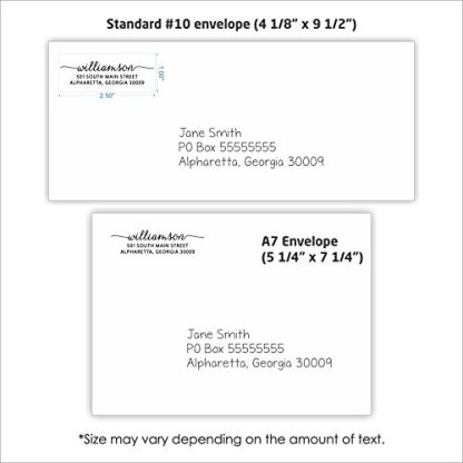 Elegant Custom Personalized Self Inking Return Address Stamp Bundle With Refill Ink And 100 Matching Address Label Stick B01m7yon3d 3