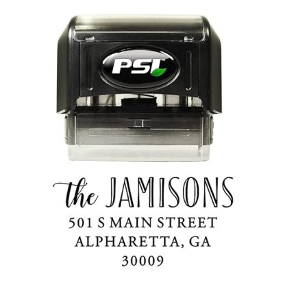 Family Return Address Stamp Self Inking Wedding Stamp Personalized Black Ink B06xzf83mq 4