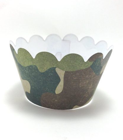 Hunting Army Military Camouflage Camo Cupcake Wrappers 24ct B00acxq4zk 2