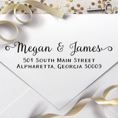 Lovely Custom Personalized Self Inking Return Address Stamp Great Wedding Housewarming Teacher Or Client Gift B01fbqcuic 4