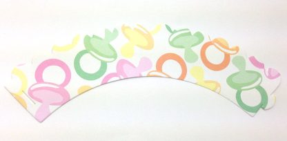 Pacifier Baby Shower Cupcake Wrappers 24ct B00acxtdsu 3