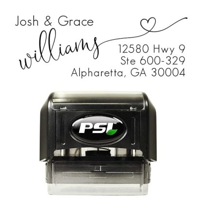 Personalized Address Stamp Custom Self Inking Stamper Black Ink B07vg4z5vz