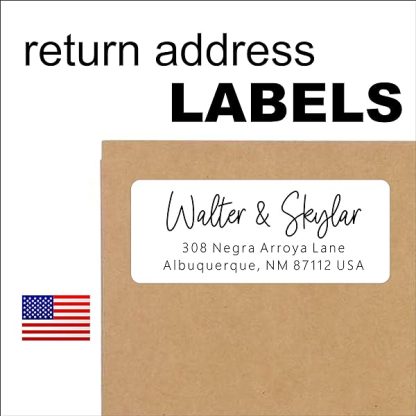 Return Address Labels Custom Printed Personalized Stickers 250 Adhesive Peel And Stick Labels White B0c9yvxbwb 6