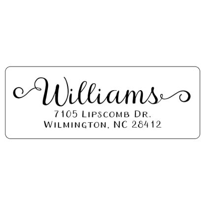 Return Address Labels Custom Printed Personalized Stickers Hand Lettered Script Front With Curly Swashes 250 Adhes B09skr4fwy