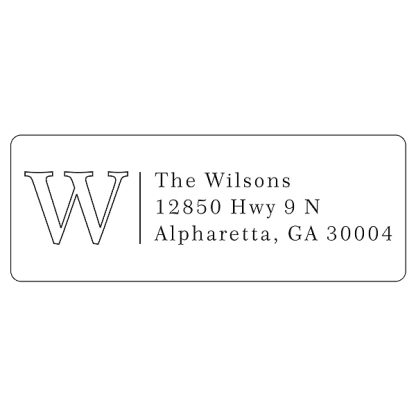 Return Address Labels Custom Printed Personalized Stickers Monogram Initial 250 Adhesive Peel And Stick Labels W B09snwxvcm