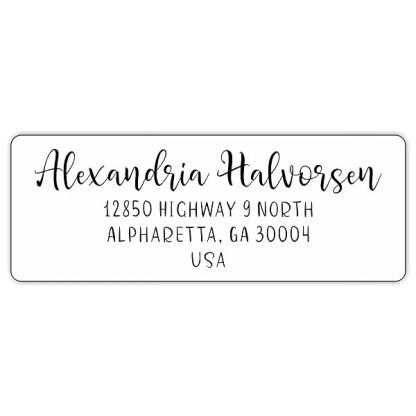 Return Address Labels Custom Printed Personalized Stickers Pretty Calligraphy Signature Script Font 250 Adhesive Pee B0clhqr678