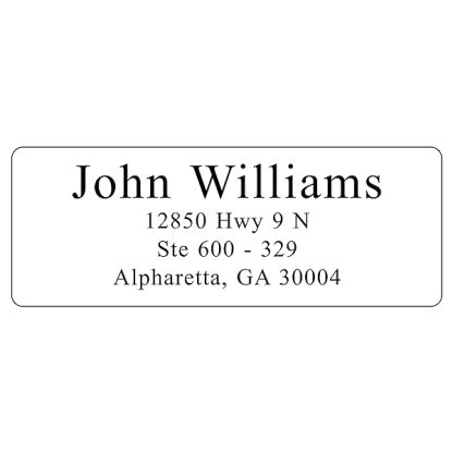 Return Address Labels Custom Printed Personalized Stickers Simple Serif Font 4 Lines 250 Adhesive Peel And Stick B09skjktbx