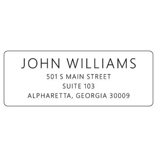 Return Address Labels Personalized Stickers 250 Adhesive Peel And Stick Mailing Labels White Simple Sans Serif Fon B07r77b4xk