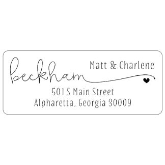 Return Address Labels Personalized Stickers Accent Heart 250 Adhesive Peel And Stick Labels White B07p79r6b6