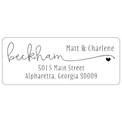 Return Address Labels Personalized Stickers Accent Heart 250 Adhesive Peel And Stick Labels White B07p79r6b6