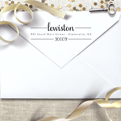 Between The Lines Custom Personalized Self Inking Return Address Stamp Great Wedding Bridal Shower Housewarming Tea B01ledjl60 2