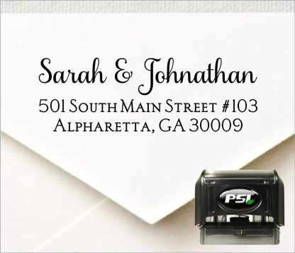 Custom Personalized Self Inking Return Address Stamp Great Wedding Housewarming Or Teacher Client Gift B01624l0zq 2